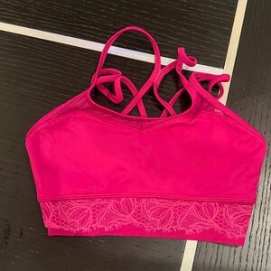 Bloch lace print camisole crop top